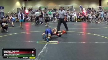 92 lbs Round 2 (6 Team) - Vincent Englese, Belding Orange vs Rocco Cartalino, The Fort Hammers