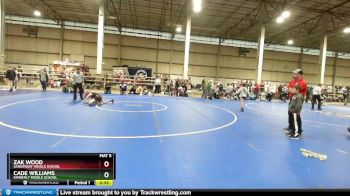 85 lbs Cons. Round 6 - Zak Wood, Sandpoint Middle School vs Cade Williams, Kimberly Middle School