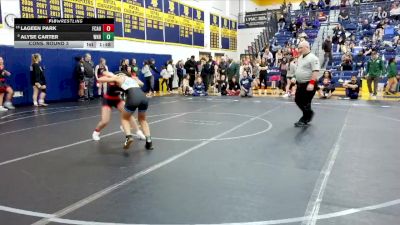 106 lbs Cons. Round 3 - Alyse Carter, Woodland Hills Hs vs Lageen Park, Fox Chapel Area Hs