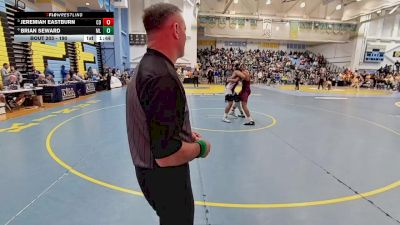 190 lbs Quarterfinal - Jeremiah Eastburn, Concord H S vs Brian Seward, Milford Senior