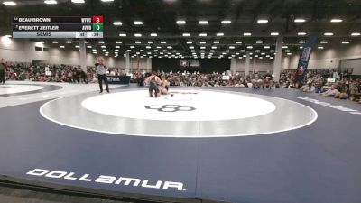 155 lbs Semis - Everett Zeitler, Aviators Wrestling vs Beau Brown, Willard Youth Wrestling Club