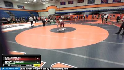 165 lbs Cons. Round 4 - Darian Estevez, University Of Chicago vs Teagan Hendricks, Ohio Northern