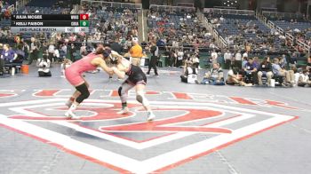 5A - 132 lbs 3rd Place Match - Julia McGee, West Henderson High School vs Kelli Faison, Croatan