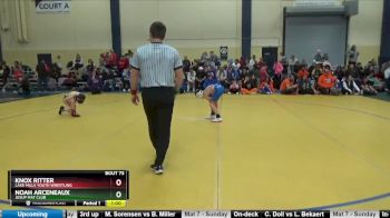 90 lbs Cons. Round 3 - Knox Ritter, Lake Mills Youth Wrestling vs Noah Arceneaux, Jesup Mat Club