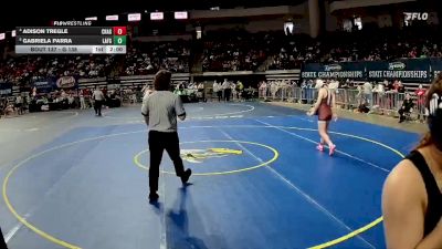 G 138 lbs Quarterfinal - Gabriela Parra, Lafayette Girls vs Adison Tregle, Chalmette Girls