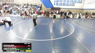 125 lbs Quarterfinal - Kaelyn Alleman, Sanderson Wrestling Academy vs Eleanor Bird, Wasatch Wrestling Club