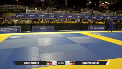 Nicolas Von Faulk vs Jovani Tito Gonzalez 2026 Pan Kids Jiu-Jitsu IBJJF Championship