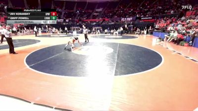 3A 132 lbs Quarterfinal - Griff Powell, LaGrange (Lyons) vs Zev Koransky, Oak Park (O.P.-River Forest)