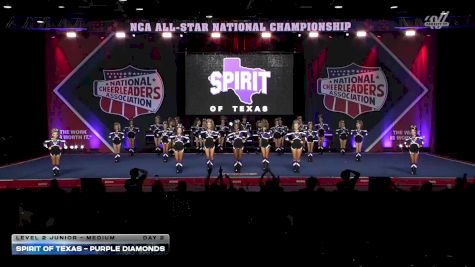 Spirit of Texas - Purple Diamonds [2026 L2 Junior - Medium Day 2] 2026 NCA All-Star National Championship
