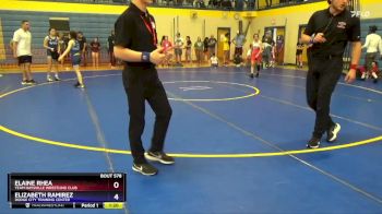 100 lbs Round 2 - Peyton Brazzle, Wamego Wrestling Club vs Tiana Murphy, Wichita Training Center