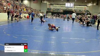 76 lbs Semifinal - Bowen Molloy, Lassiter Jr Trojans Wrestling Club vs Tucker Coleman, Heard County USA Takedown