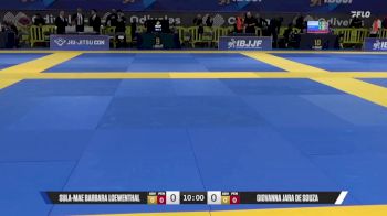 Giovanna Jara De Souza vs Sula-Mae Barbara Loewenthal 2025 European Jiu-Jitsu IBJJF Championship