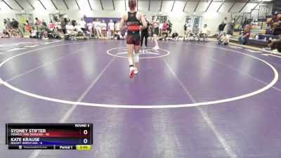 120 lbs Round 3 (10 Team) - Sydney Stifter, MoWest Fire Dragons vs Kate Krause, Rocket Wrestling