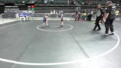 55 lbs 5th Place - Sabrina Fortin, Revolution vs Rylee Anastasio, Streaks Wrestling Club