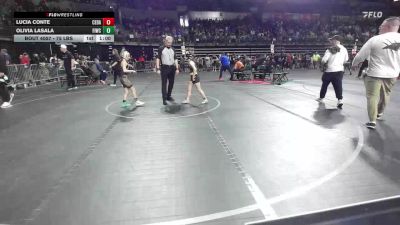 75 lbs Round Of 16 - Lucia Conte, Cedar Grove vs Olivia LaSala, Fiwc