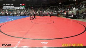 55 lbs Round Of 32 - Dallas Williams, Minion Training Center vs Landon Childers, Delta Wrestling Club, Inc