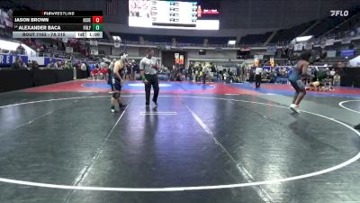 7A 215 lbs Cons. Round 2 - Alexander Baca, Foley vs Jason Brown, Huntsville