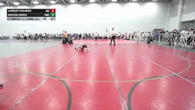 60 lbs Rr Rnd 2 - Landon Childers, Indiana Outlaws Red - EL vs Kolton Hatch, TNWC - EL