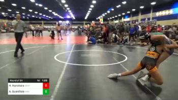 Match - Haley Narahara, Grapplers HI vs Alyssa Guardiola, Menifee Wrestling Club