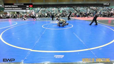 125 lbs Consi Of 32 #1 - Damyan Peralta, General Wrestling Club vs Brandon Valenzuela, Pounders WC