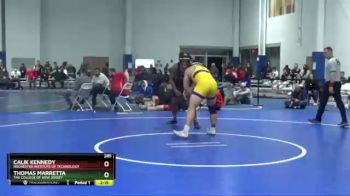285 lbs Quarterfinal - Calik Kennedy, Rochester Institute Of Technology vs Thomas Marretta, The College Of New Jersey
