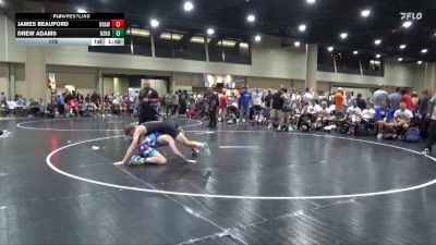 175 lbs Round 4 (6 Team) - James Beauford, BRAWL White vs Drew Adams, North Shelby Regulators Blue