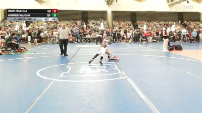 52-B lbs Quarterfinal - Zeke Fellona, UDT vs Hunter Vaughn, Top Rank Hammers
