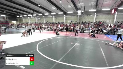 130 lbs Rr Rnd 3 - Baylon Black, Stout Wrestling Academy vs Asher Albright, Rise Above