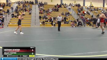 125 lbs 1st Place Match - Brady Foster, Cloud County vs Anthony Schickel, Triton Community College