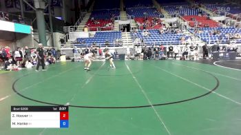 113 lbs Cons 32 #2 - Zack Hoover, California vs Marshall Hanke, Wisconsin