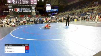 106 lbs Cons 32 #2 - Kendall Booker, Minnesota vs Chaz Mitchell, Missouri