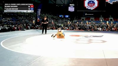 95 lbs Champ. Rd Of 64 - Elaina Soltero, California vs Lillian McHam, Texas