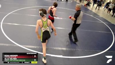 110 lbs Quarterfinal - Silas Helmer, Mounds View Mustangs Wrestling Club vs Noah Wegner, SHAKOPEE MAT CLUB