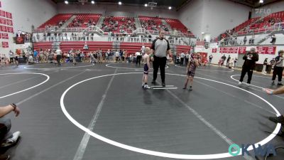 49 lbs Round Of 16 - Lydia Kautzman, Comanche Takedown Club vs Hunter Hendricks, Ark City Takedown