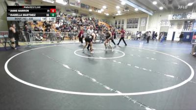 135 lbs Cons. Semi - Isabella Martinez, Millikan vs Jamie Barron, Paloma Valley