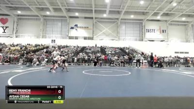 75 lbs Cons. Round 3 - Aydan Cedar, Warrior Warehouse Wrestling vs Remy Franchi, 5th Round Wrestling