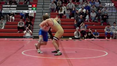 189 lbs Semifinal - Cooper Lembo, Connellsville vs Jordan Perks, Franklin Regional