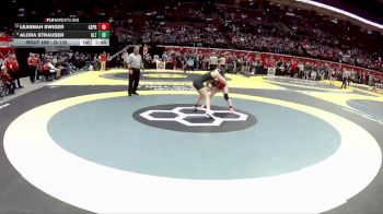 G-130 lbs Champ. Round 1 - Alora Strauser, G-Alter vs Leannah Swiger, G-Ak. Springfield