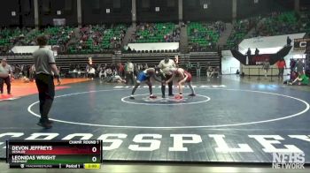 160 lbs Champ. Round 1 - DEVON JEFFREYS, Deshler vs Leonidas Wright, Piedmont
