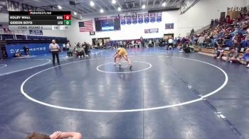 126 lbs Cons. Round 2 - Kolby Wall, Worland vs Gideon Boyd, Lingle-Ft. Laramie/Southeast