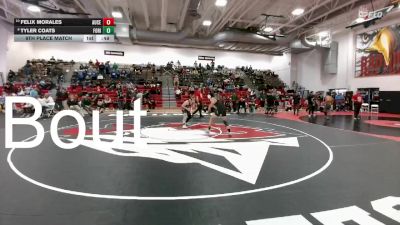 150 lbs 9th Place Match - Felix Morales, Aurora Central vs Tyler Coats, Fossil Ridge
