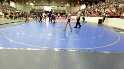 90 lbs Quarterfinal - Javen Russo, Troup Wrestling vs Avery Hogue, Dendy Trained Wrestling