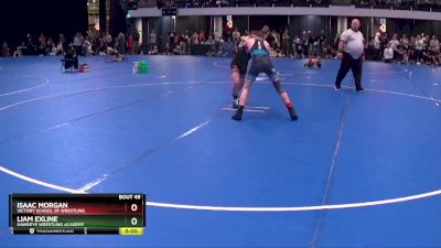 110 lbs Round 3 - Isaac Morgan, Victory School Of Wrestling vs Liam Exline, Hawkeye Wrestling Academy