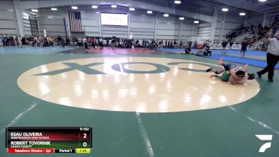 5-132 lbs Quarterfinal - Esau Oliveira, Independence High School vs Robert Tovornik, Louisa County