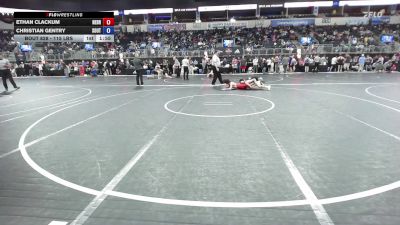 115 lbs Quarterfinal - Ethan Clackum, Nebraska Wrestling Academy vs Christian Gentry, South Bossier Elite Wrestling Club