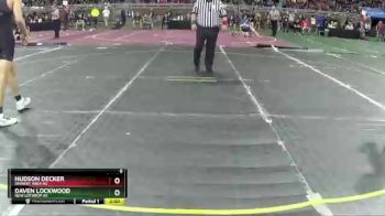 D4-120 lbs Champ. Round 1 - Daven Lockwood, New Lothrop HS vs Hudson Decker, Onaway Area HS