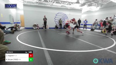 96/100 lbs Rr Rnd 3 - Jett Ingram, Plainview Youth Wrestling Club vs Brodee Bryan (100), Shelton Wrestling Academy