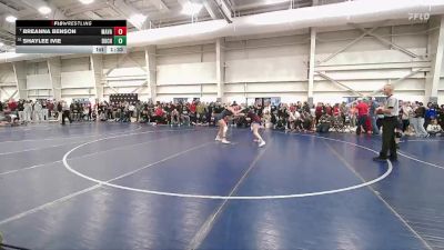 125 lbs Quarterfinal - Breanna Benson, Marsh Valley vs Shaylee Ivie, Duchesne