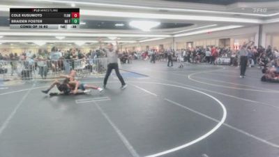 113 lbs Consi Of 16 #2 - Cole Kusumoto, Flow Academy HI vs Braiden Foster, No Team