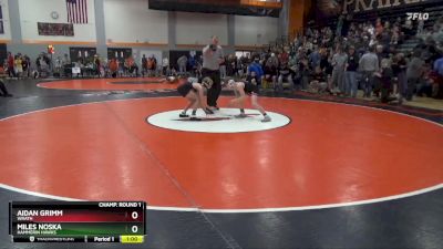 83 lbs Champ. Round 1 - Miles Noska, Hammerin Hawks vs Aidan Grimm, Wrath